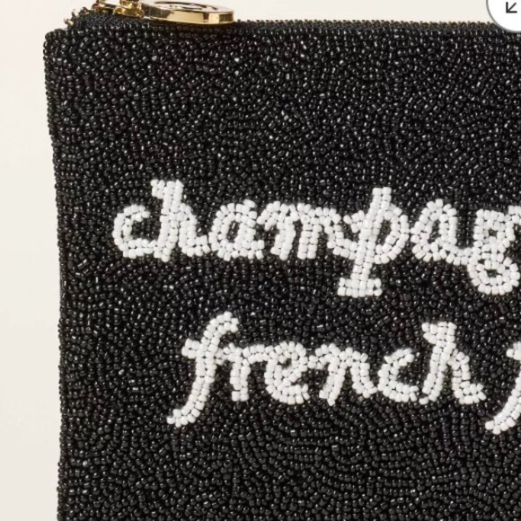 Kate Spade New York x Target‎ Champagne & French Fries Beaded Clutch